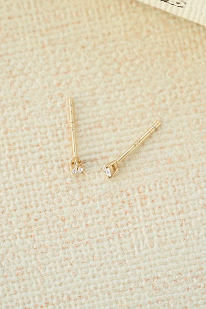 2x3mm Pear Studs (Multiple Sizes Available)