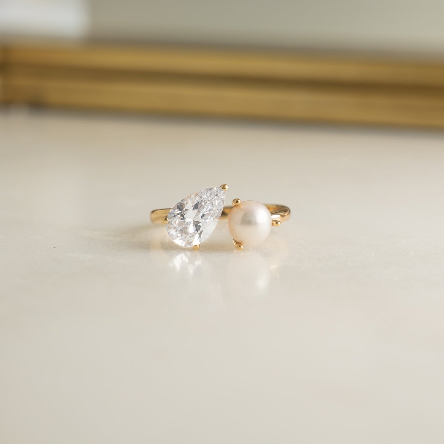 Toi et Moi Pearl Ring