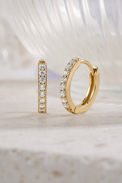 11mm Diamond Huggies (Multiple Sizes Available)