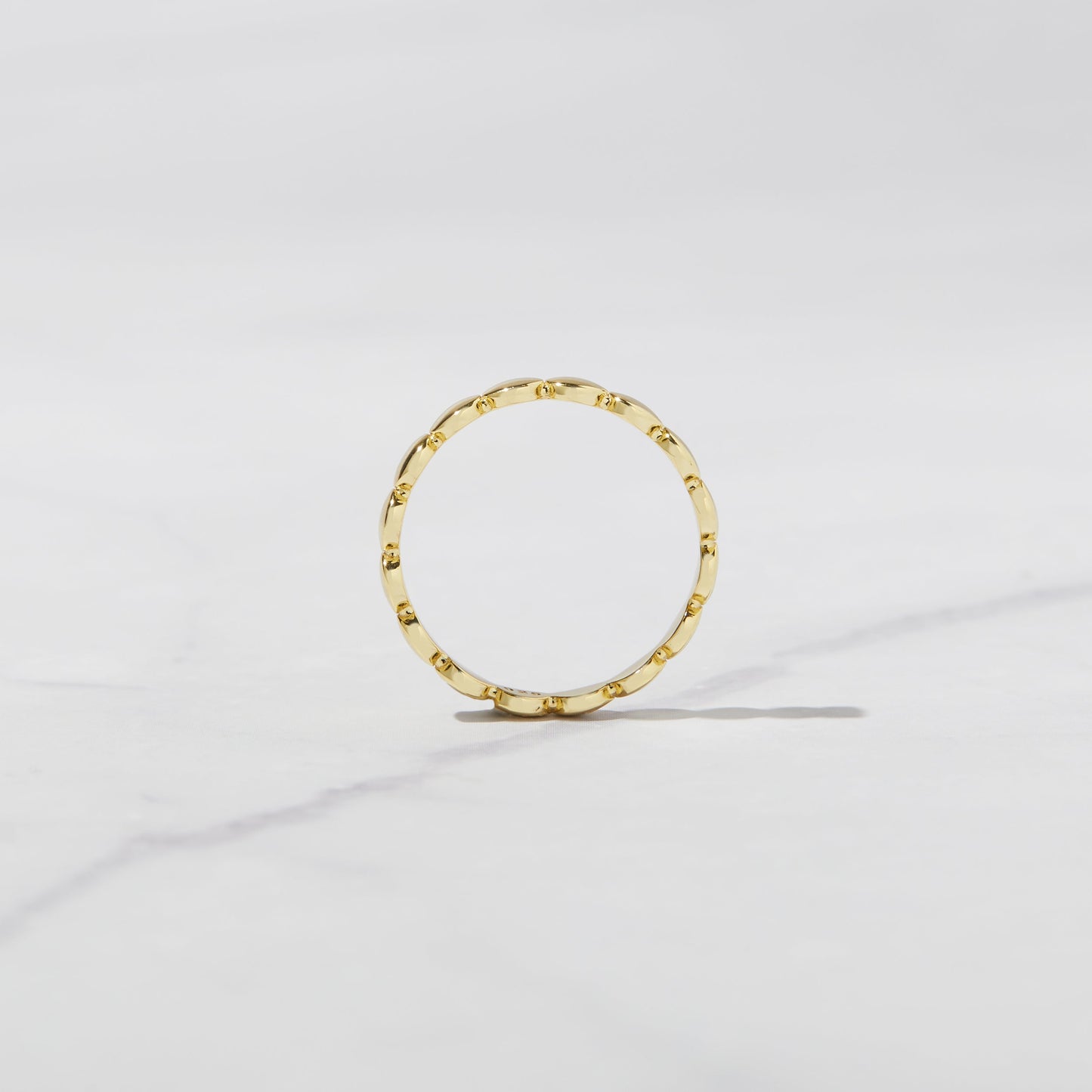 Flat Beaded Ring