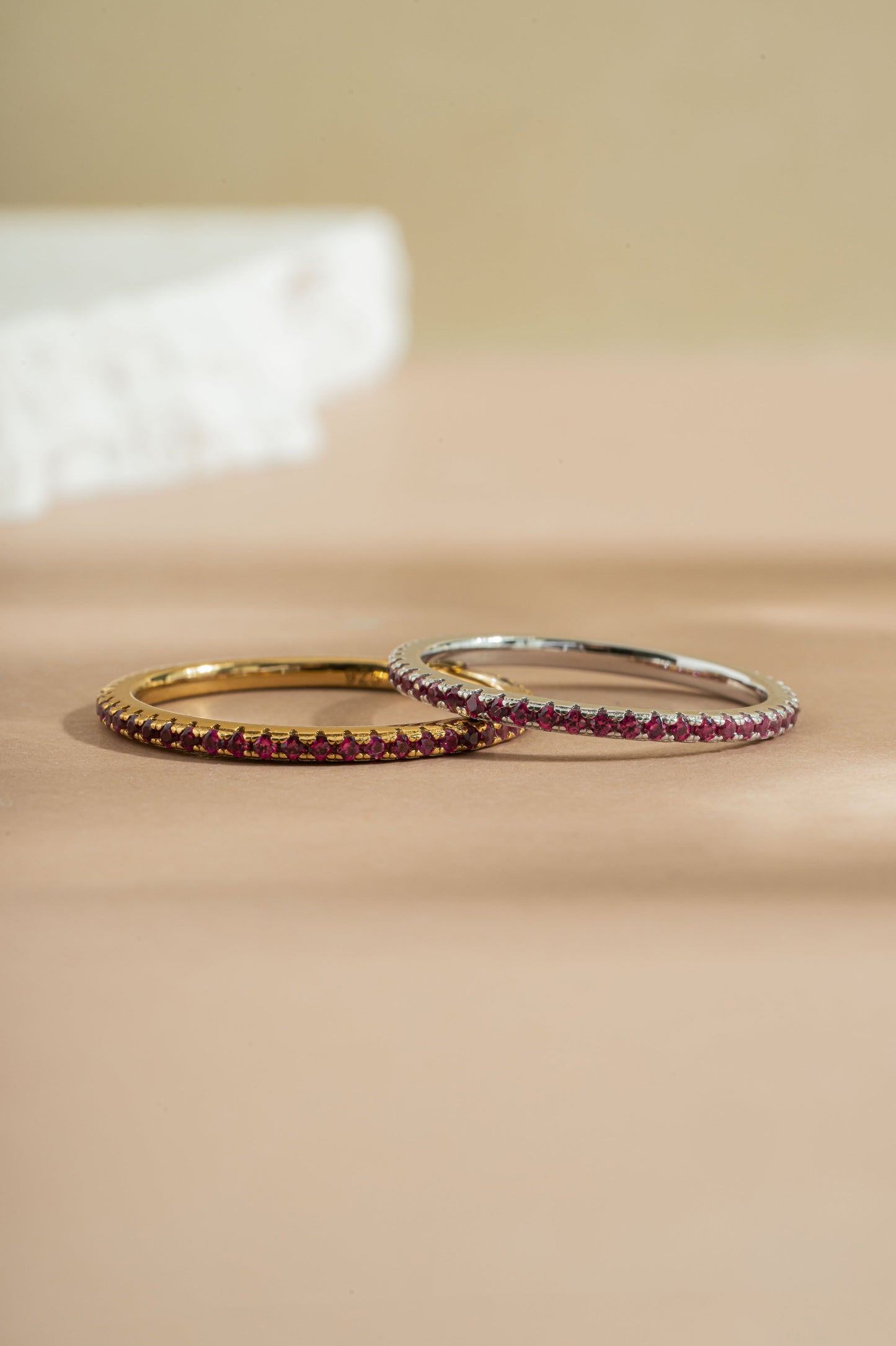 Ruby Birthstone Eternity Ring