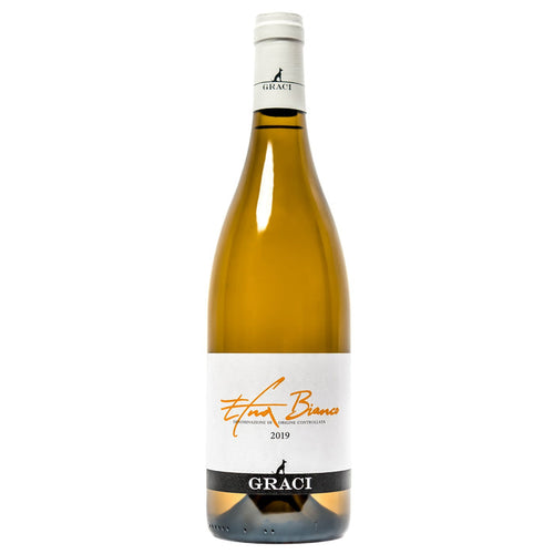 Graci Etna Bianco white wine bottle with foil neck and label