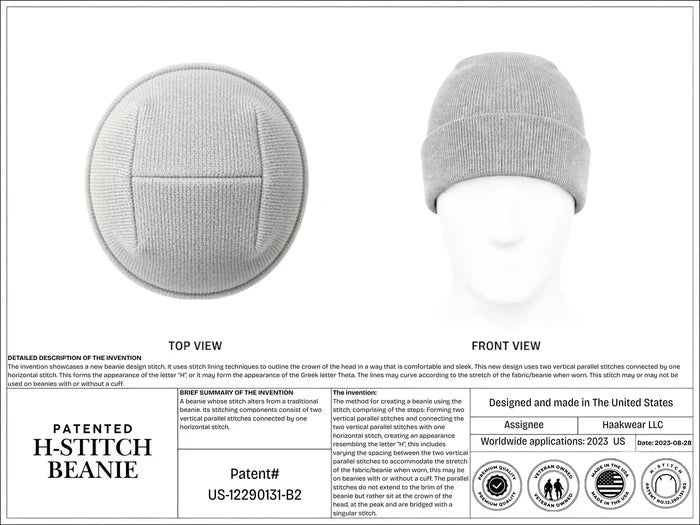 H-Stitch Beanie | Military-Style Watch Cap Made in USA | Haakwear