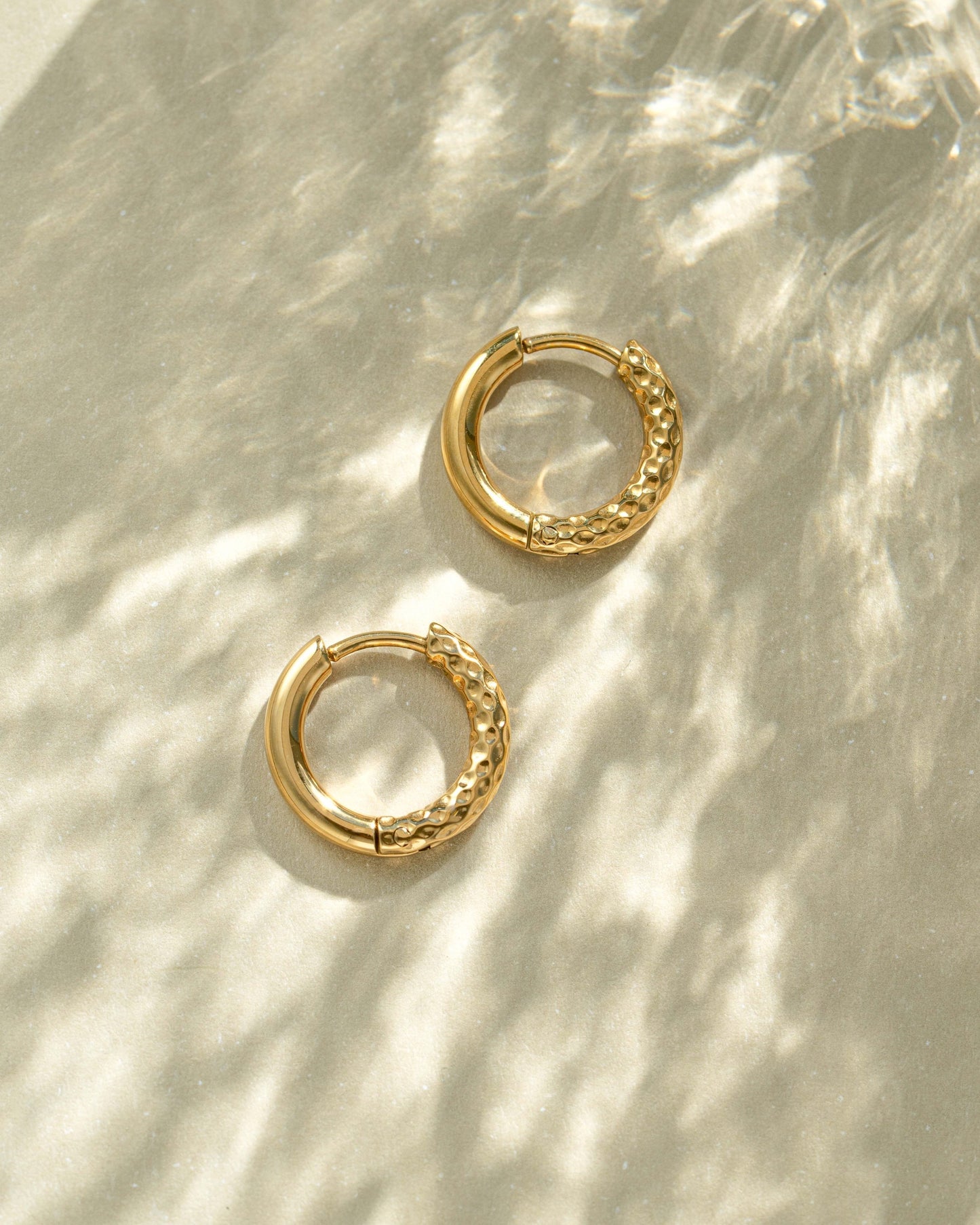 Loren Textured Hoops