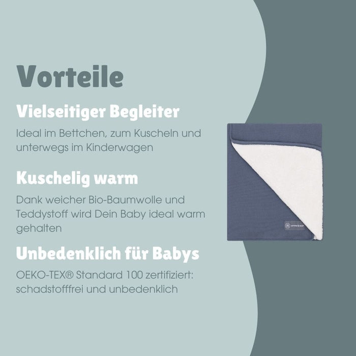 Kuscheldecke | Essential Blau