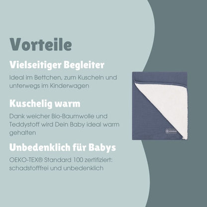 Kuscheldecke | Essential Blau