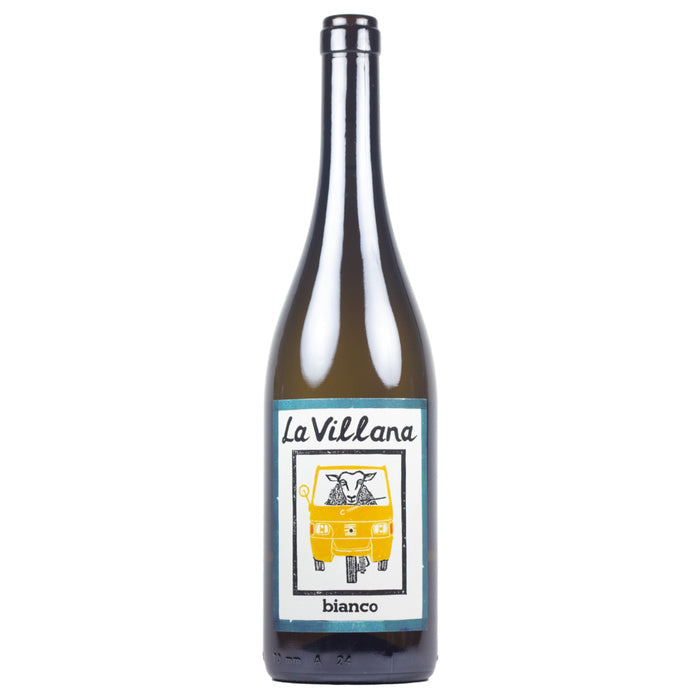 White wine bottle, La Villana Bianco 2023, front label visible