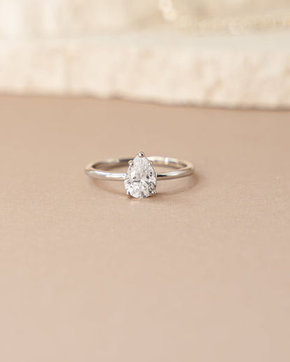 Large Pear Statement Ring