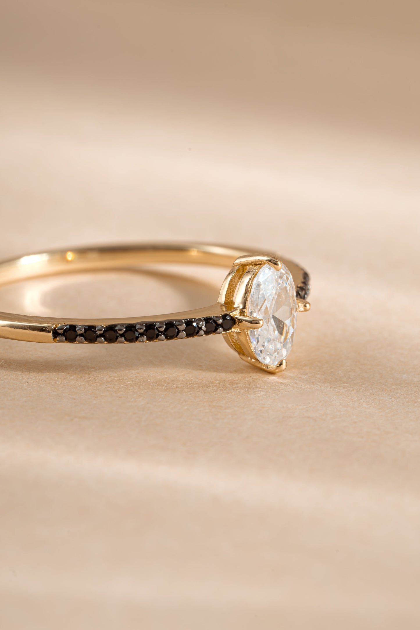Black CZ Maddy II Ring
