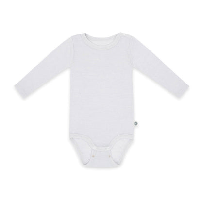 Merinowolle Langarm-Body | Essential Grau