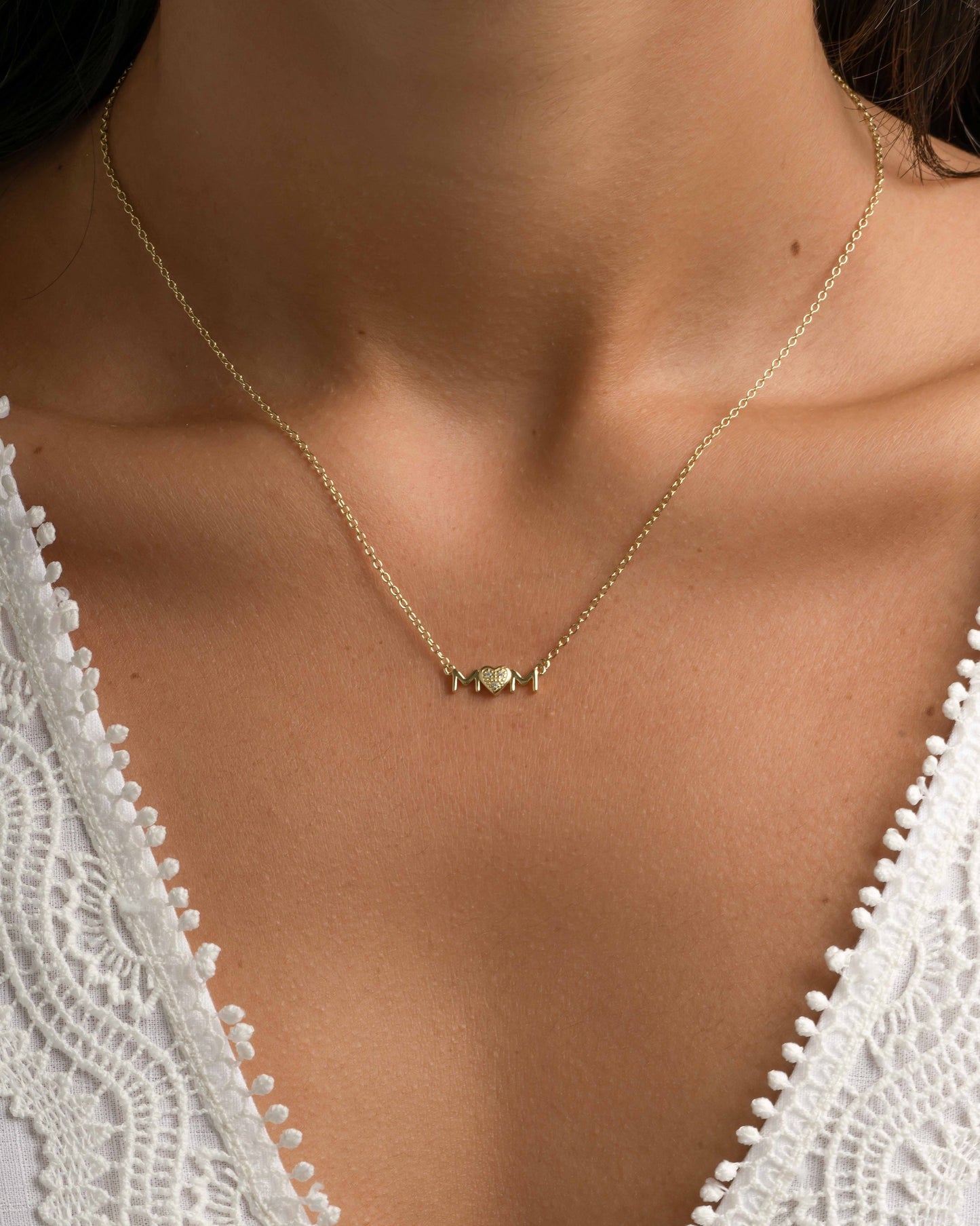 Mom Heart Necklace