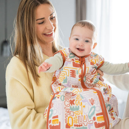 Musselin Schlafsack 0.5 TOG | Bunte Formen