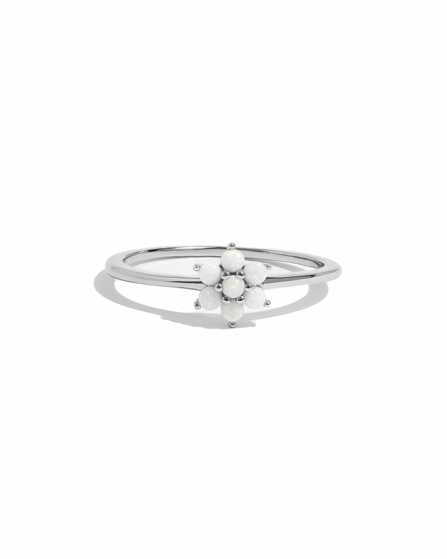 Opal Flower Ring