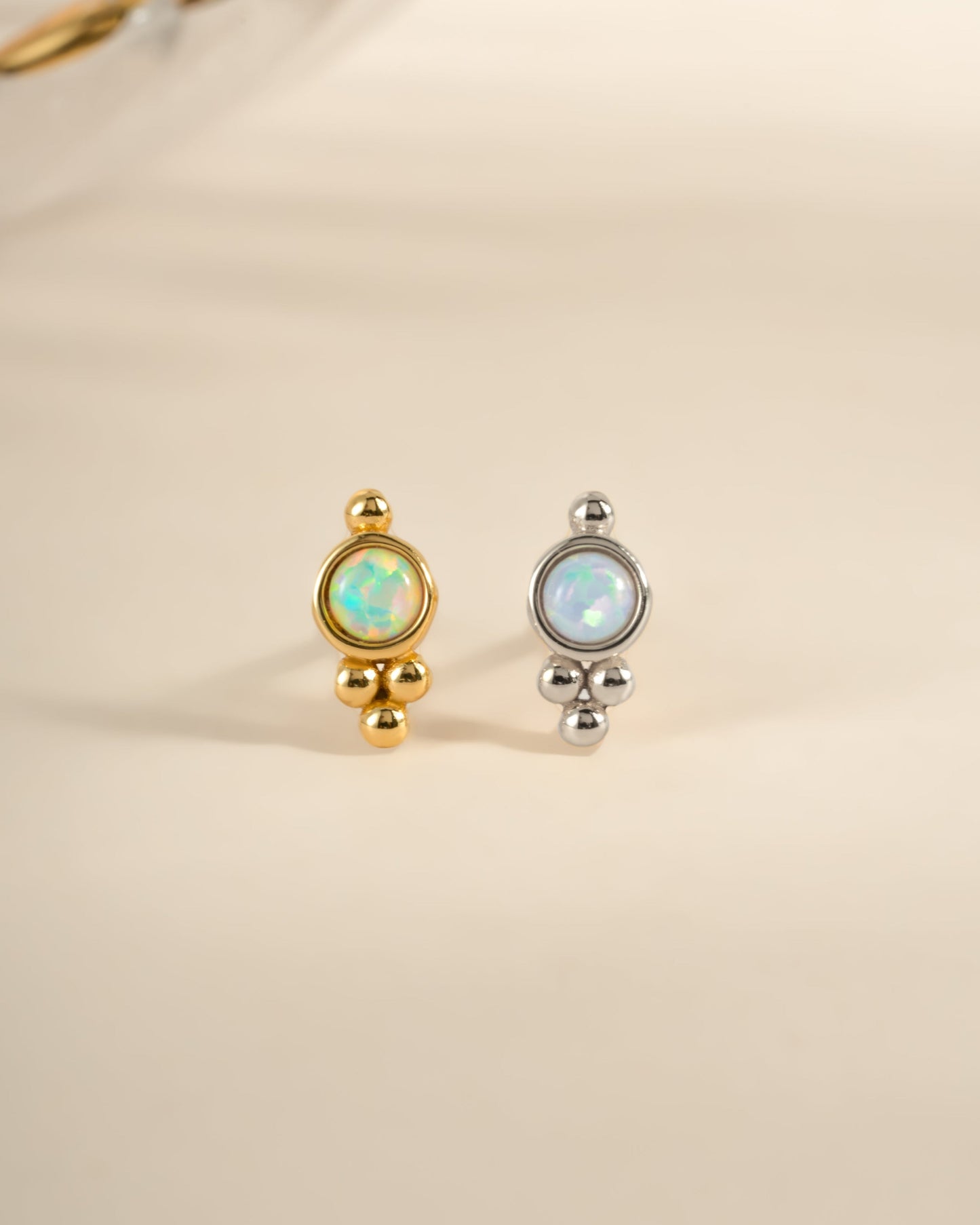 Embellished Opal Studs