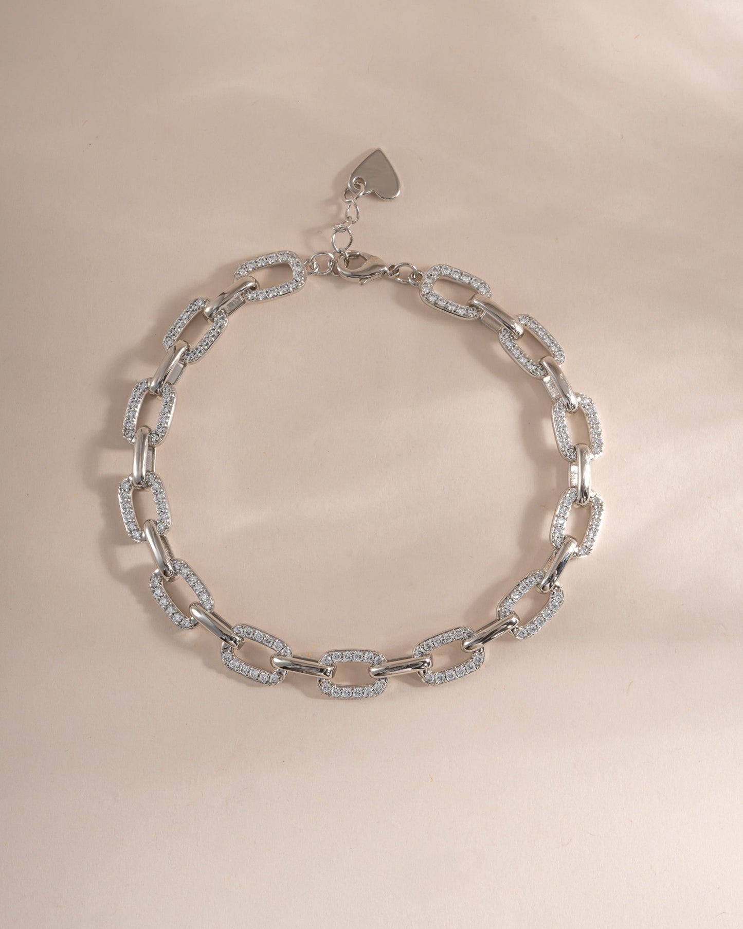 Pave Chain Link Bracelet