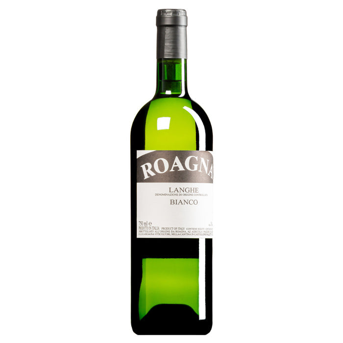 Roagna Langhe Bianco wine bottle with foil cap and label