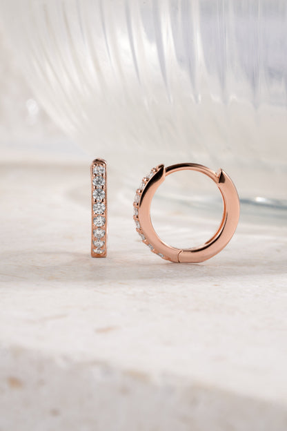 11mm Diamond Huggies (Multiple Sizes Available)