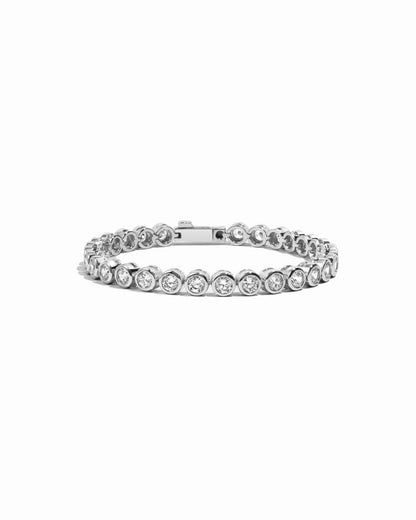 4mm Round Bezel Tennis Bracelet