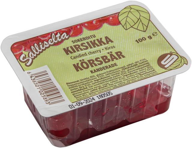 Sallinen Red Candied Cherries 100g - Soposopo