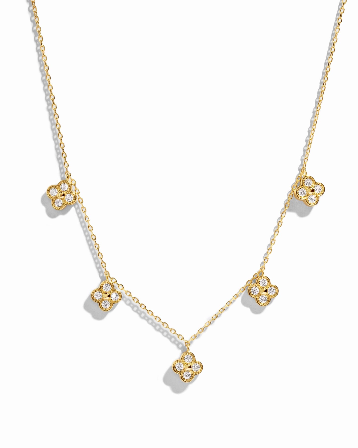 Four Leaf Clover Charm Necklace