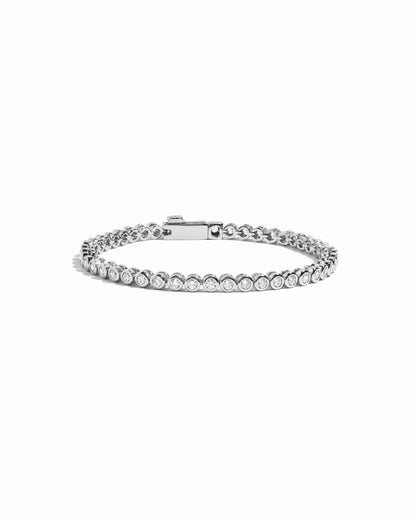 Round Bezel Tennis Bracelet