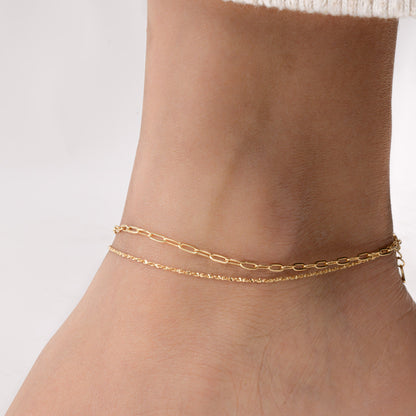 Two Dainty Anklet Set