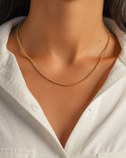 Diamond Cut Chain Necklace