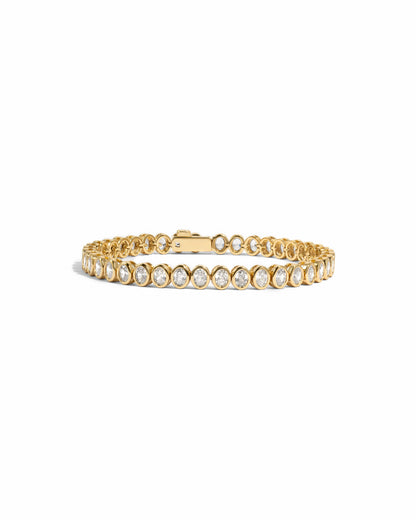 Oval Bezel Tennis Bracelet