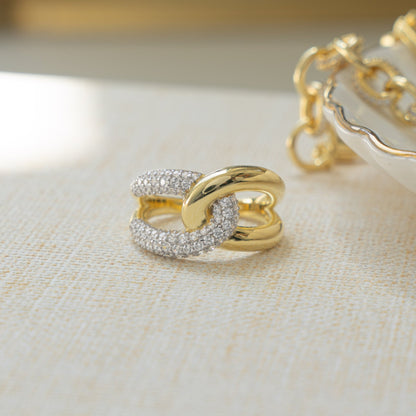 Mixed Metal Loop Ring