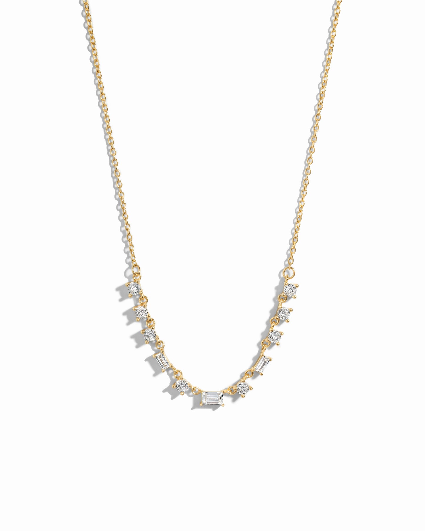 Baguette Line Necklace
