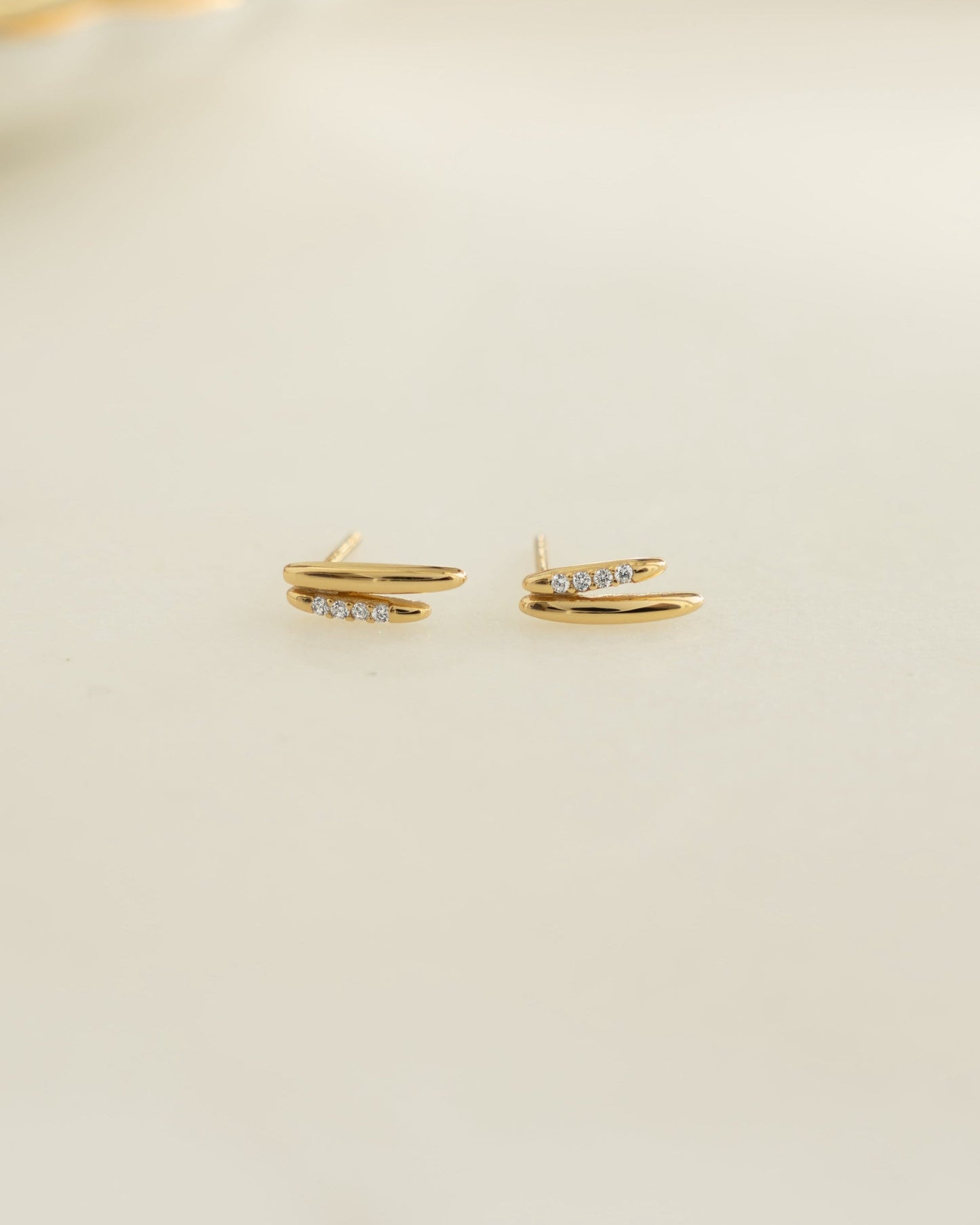 Dainty Double Line Studs