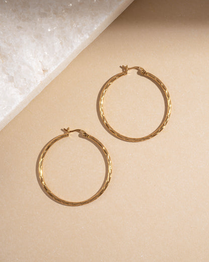 40mm Textured Hoops
