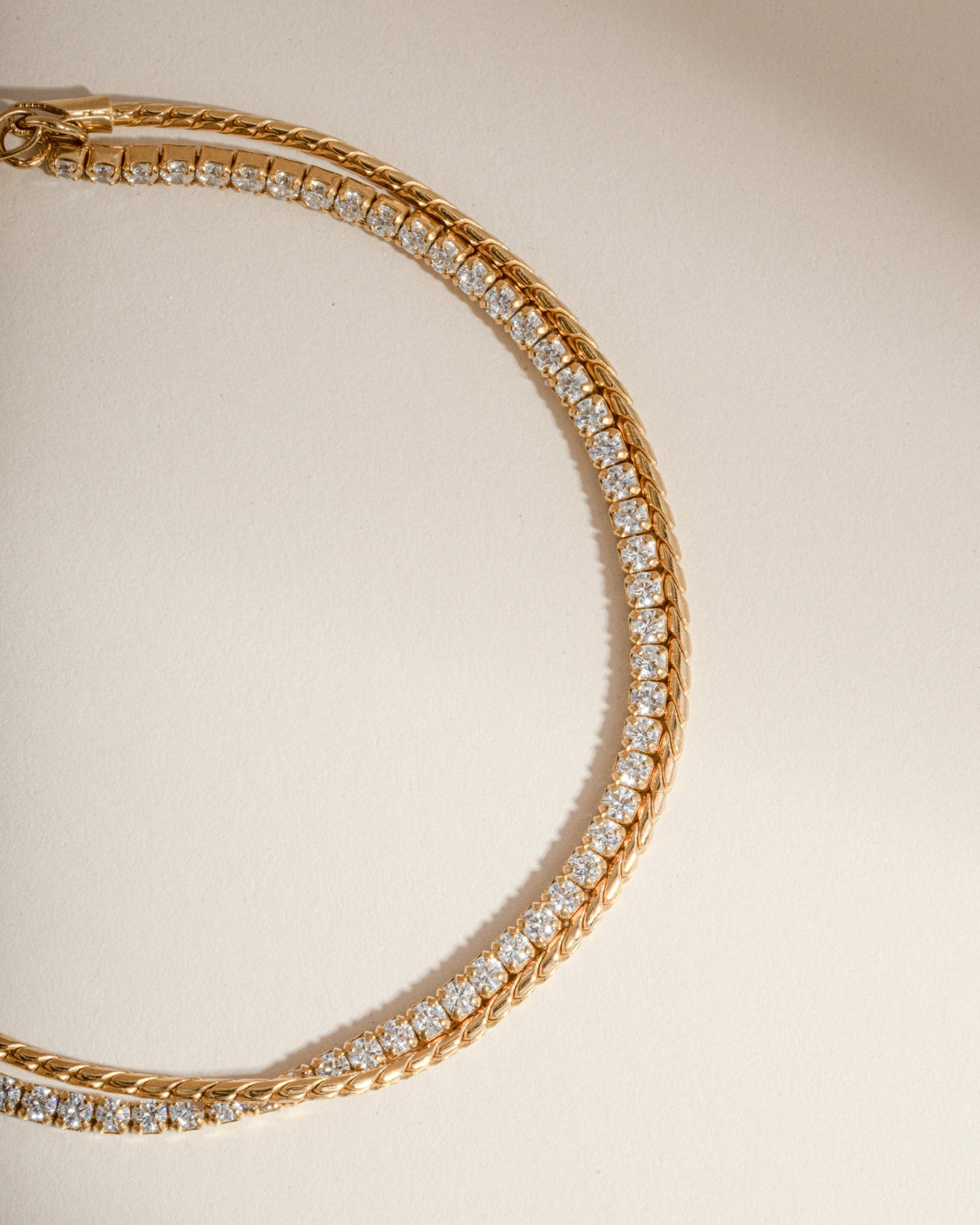 Tennis & Chain Bracelet Set
