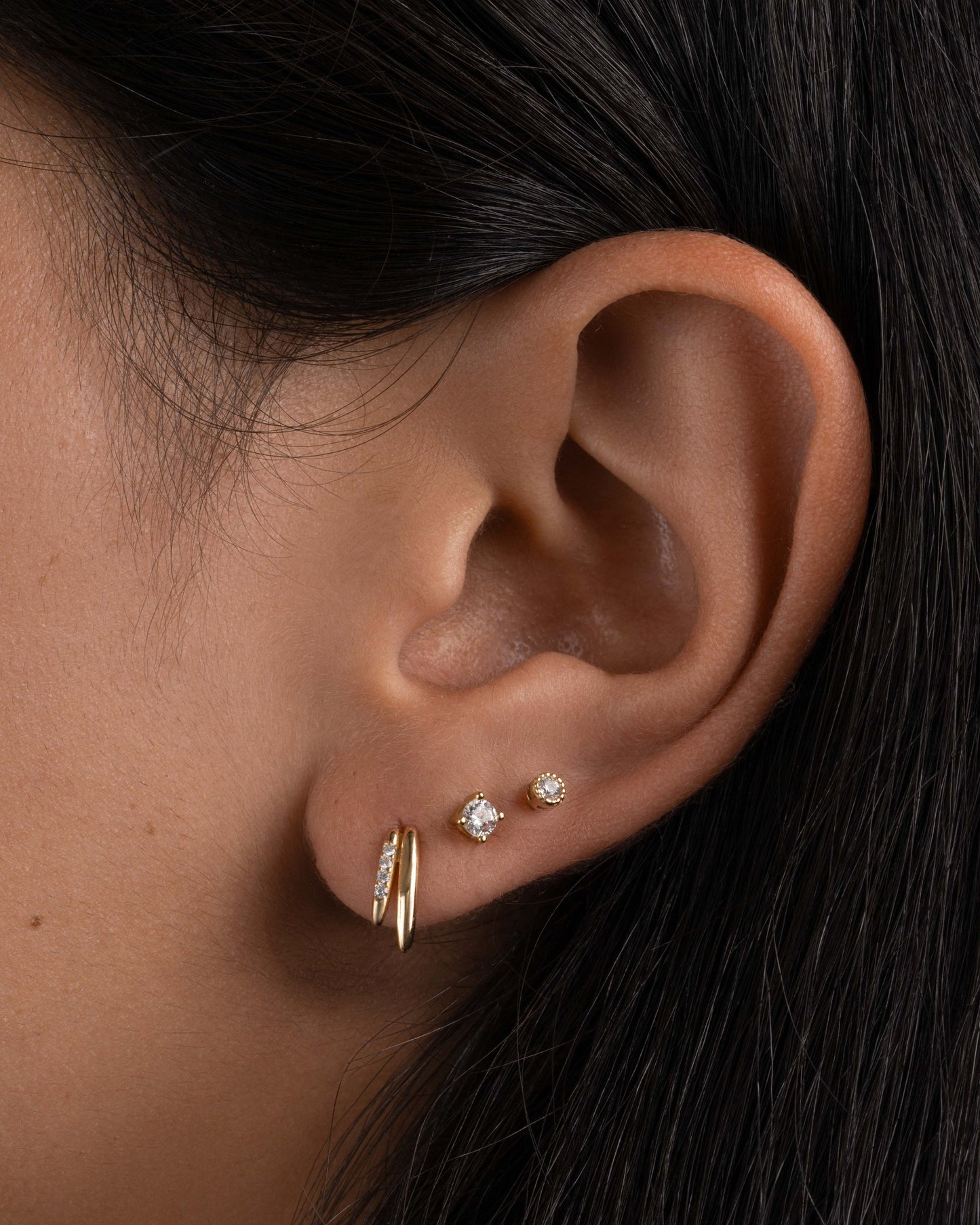 Dainty Double Line Studs