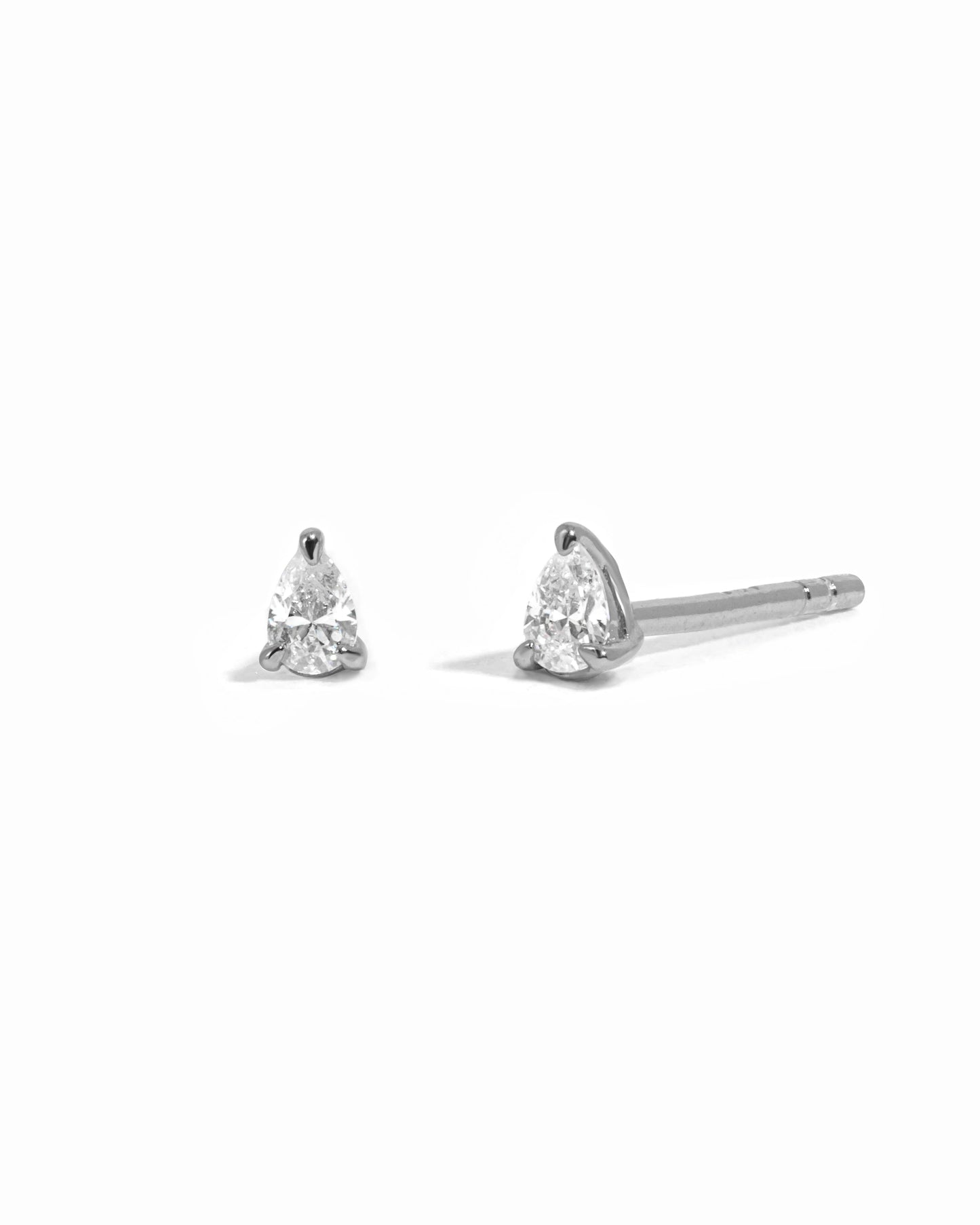 2x3mm Pear Studs (Multiple Sizes Available)