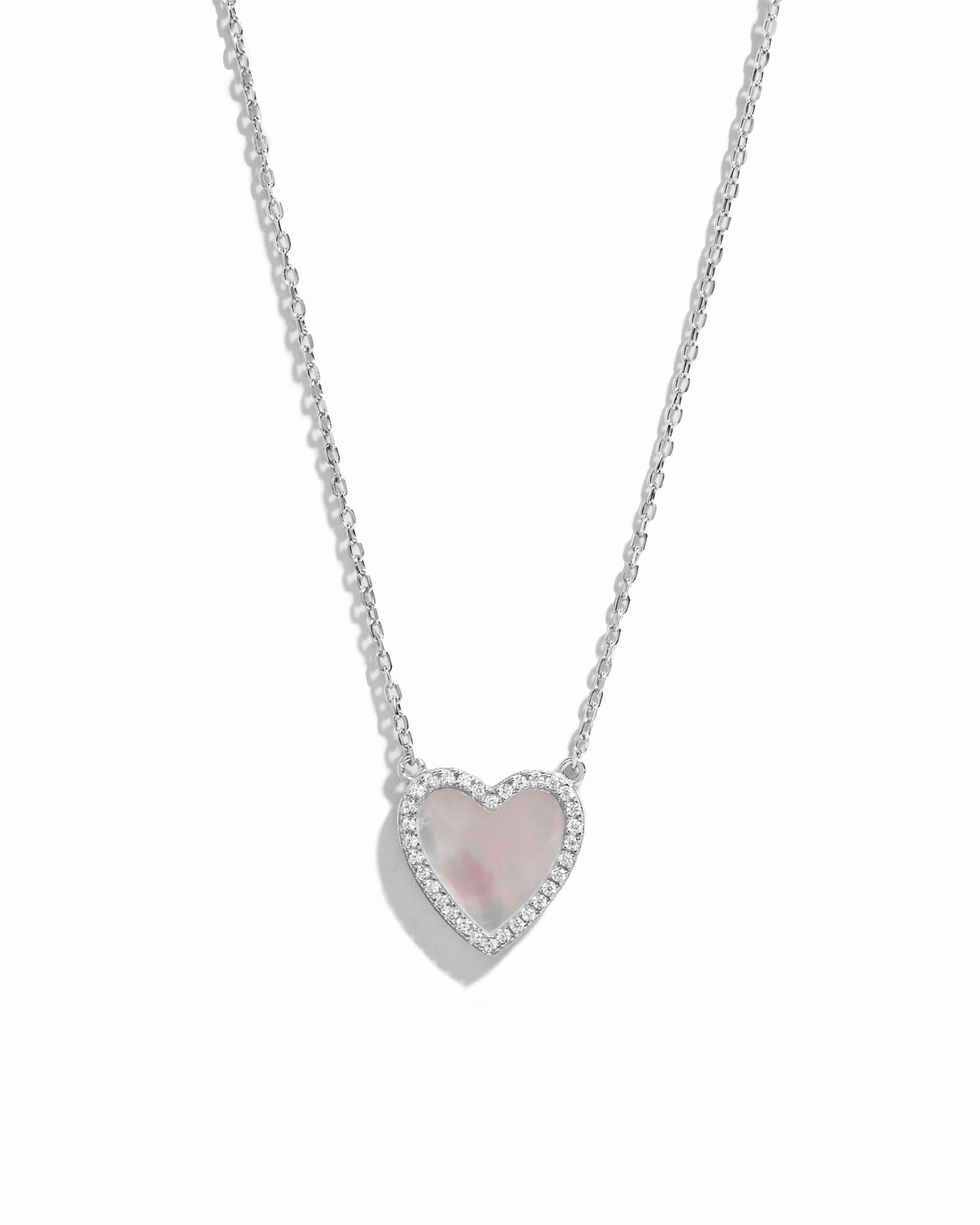 Mother of Pearl Heart Necklace