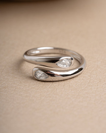 Pear Spiral Ring