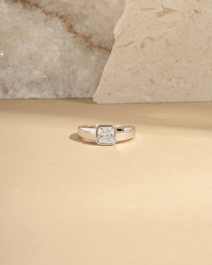 Square Bezel Dome Ring