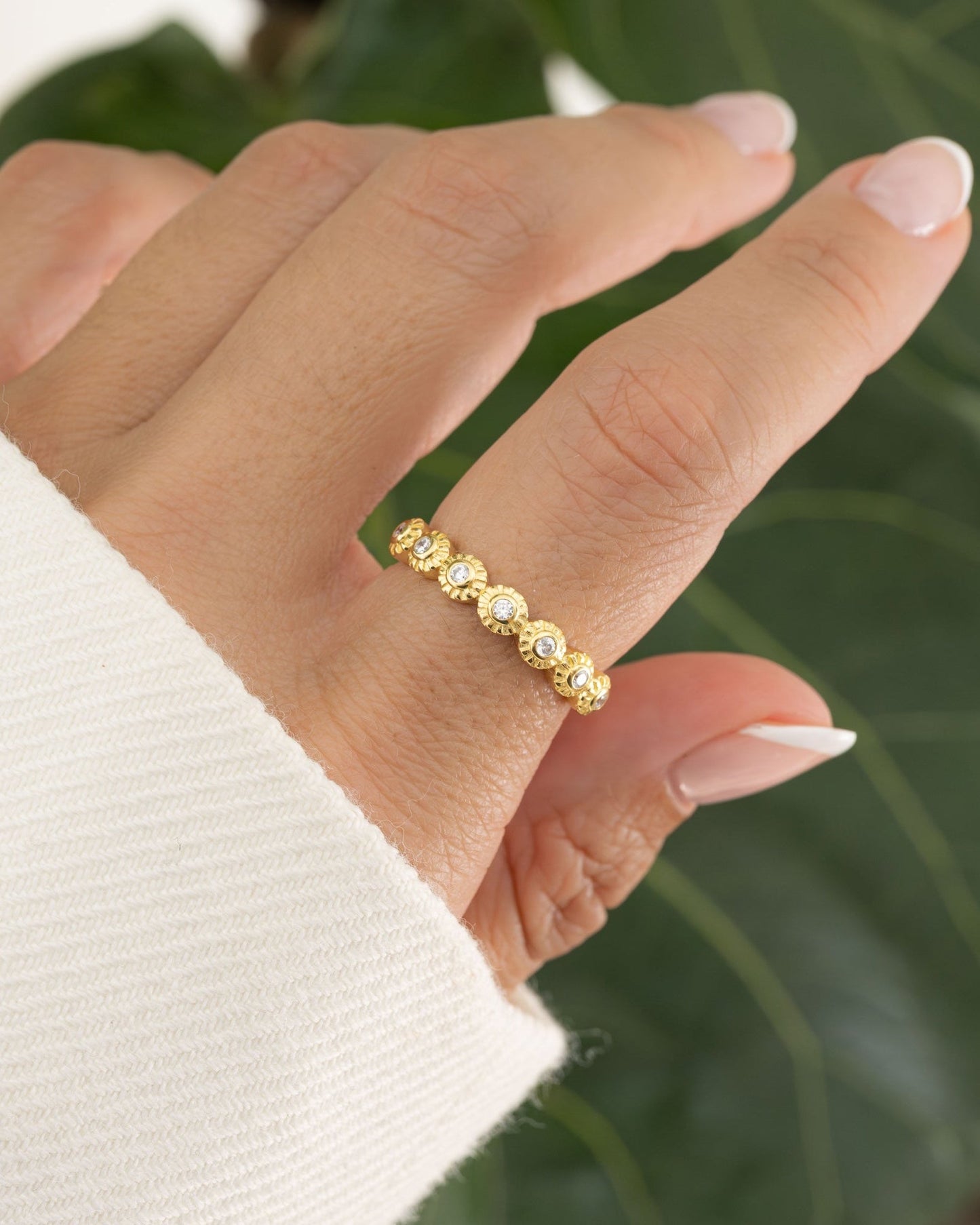 Bezeled Stacking Ring