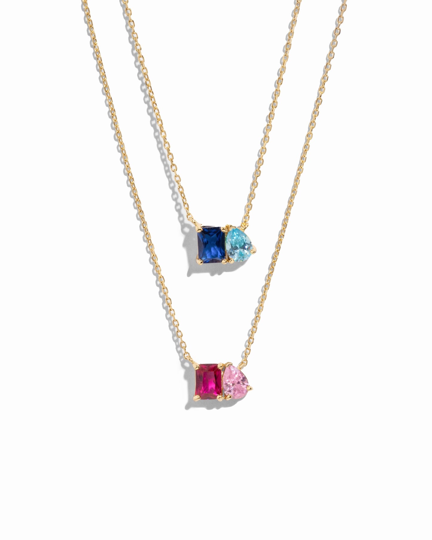 Custom Toi Et Moi Birthstone Necklace