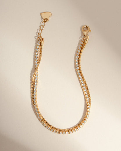 Tennis & Chain Bracelet Set