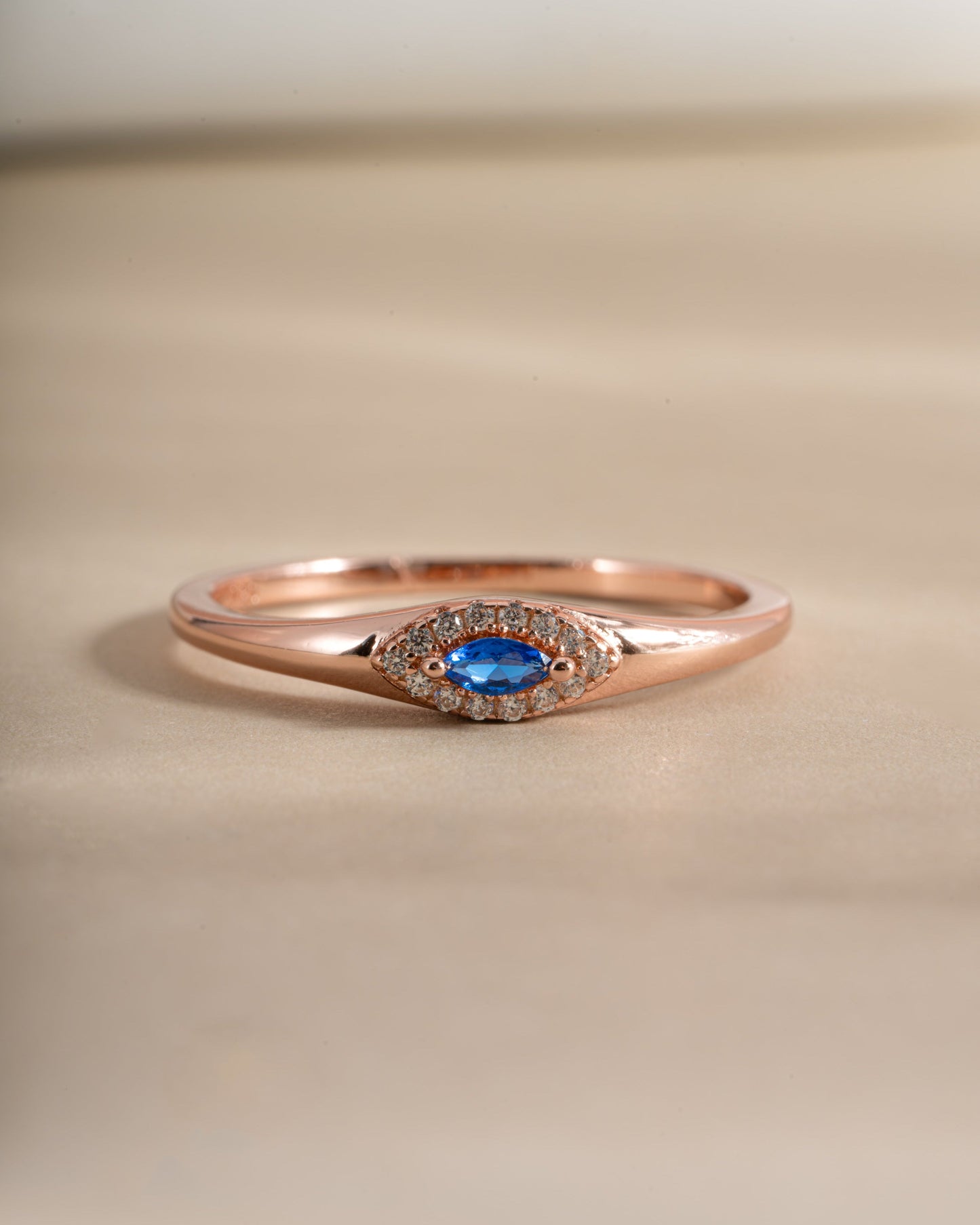 Sapphire Evil Eye Ring