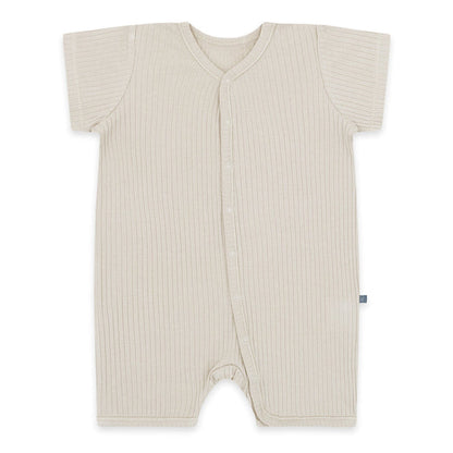 Schlafanzug kurz 1-teilig | Essential Beige