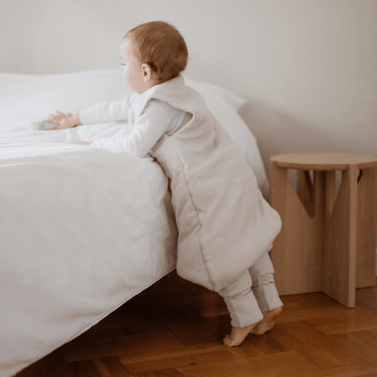 Schlafsack mit Umschlag-Fuß und Ärmel 3.5 TOG | Essential Beige