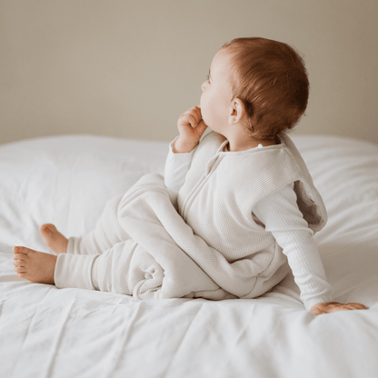 Schlafsack mit Umschlag-Fuß und Ärmel 3.5 TOG | Essential Beige