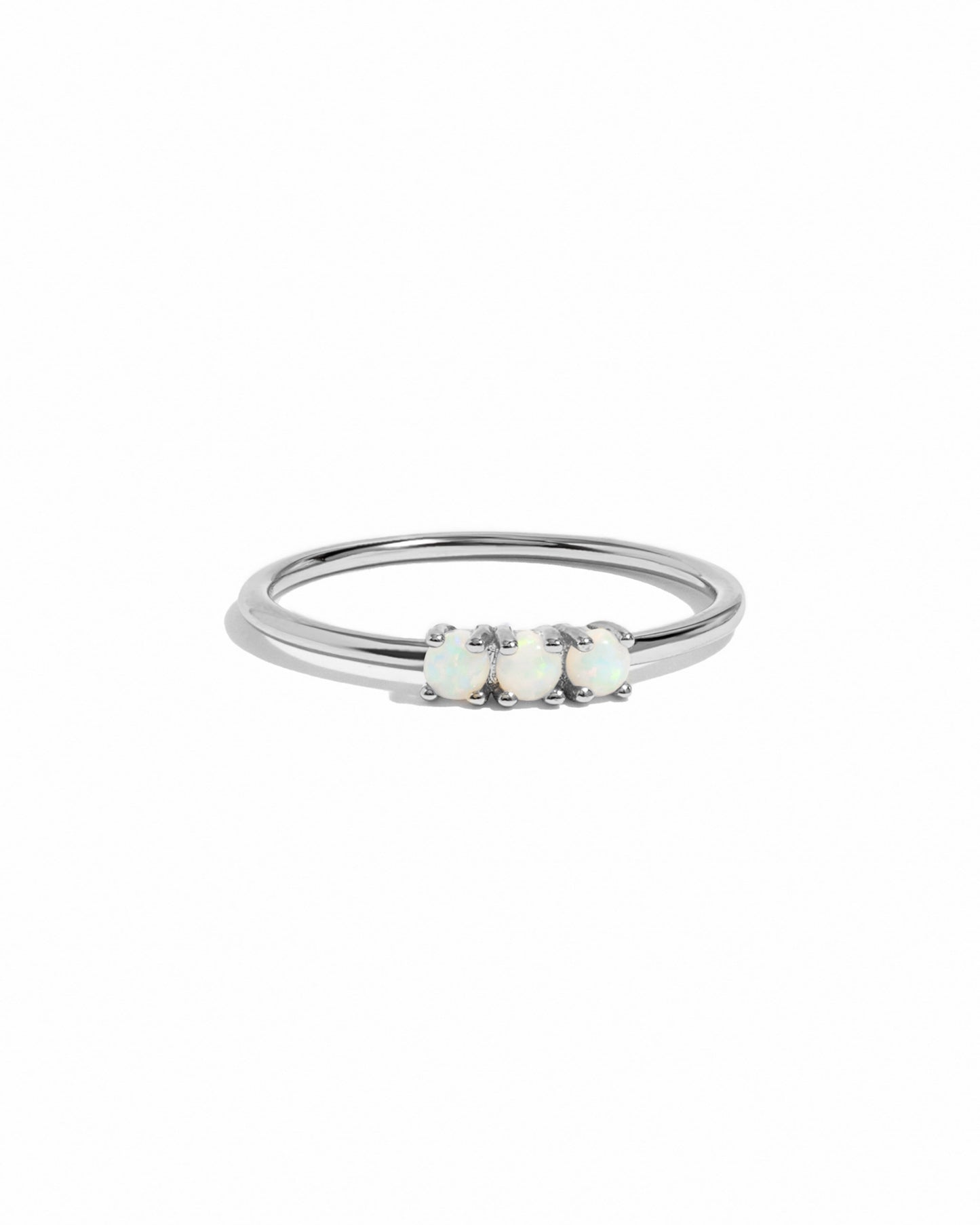 3 Stone Opal Ring