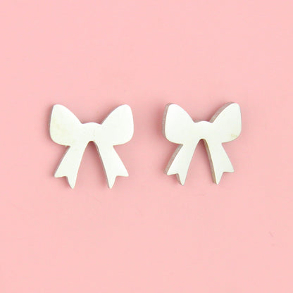 Simple Bow Stud Earrings
