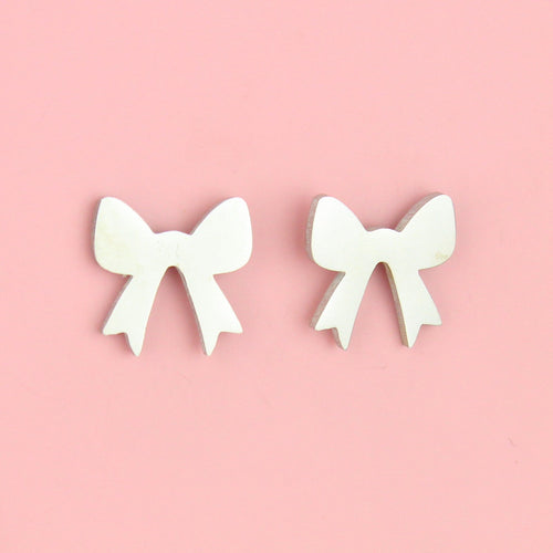 Simple Bow Stud Earrings