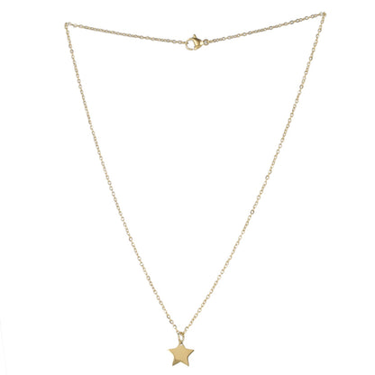 Simple Star Pendant Necklace (Gold Plated)
