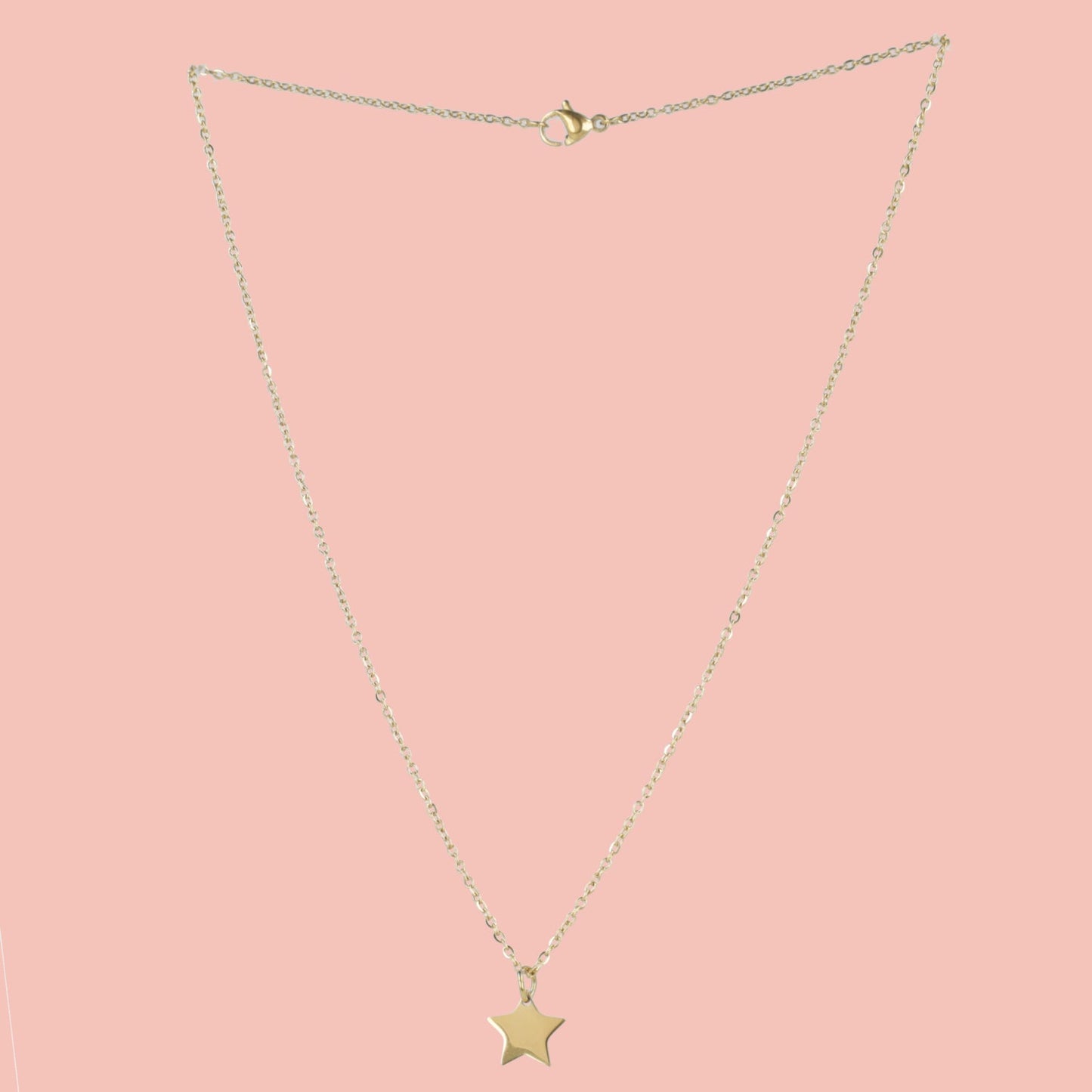 Simple Star Pendant Necklace (Gold Plated)